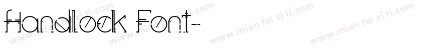 Handlock Font字体转换